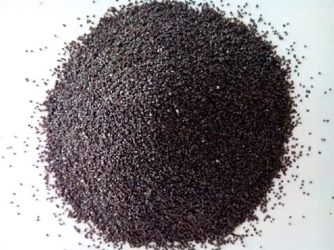 Brown fused alumina abrasive grit for sandblasting and surface preparation applications.